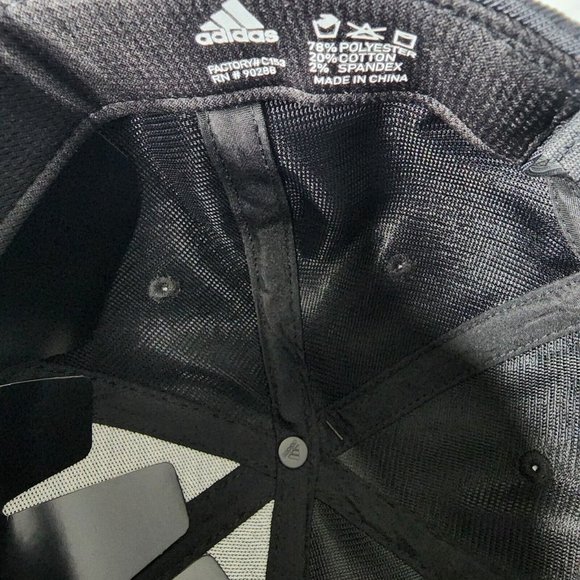 Adidas Men's Decision II Black Onix Grey Aeroready Adjustable Fit Hat 90288 - Picture 7 of 8